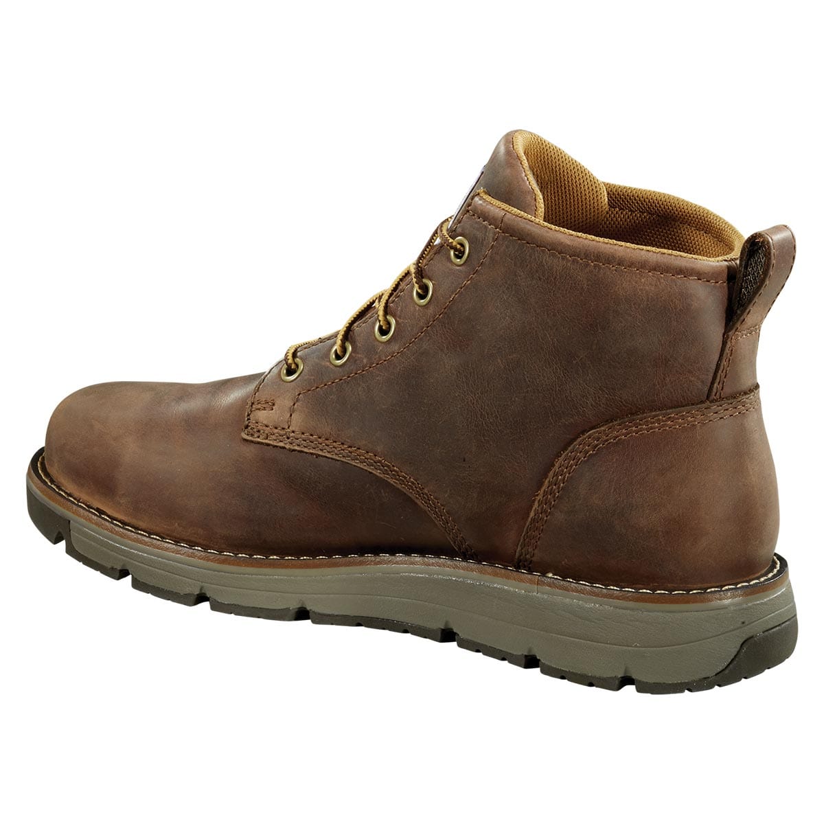 Brown Carhartt Millbrook Waterproof 5-inch Steel Toe Wedge Boot-Brown