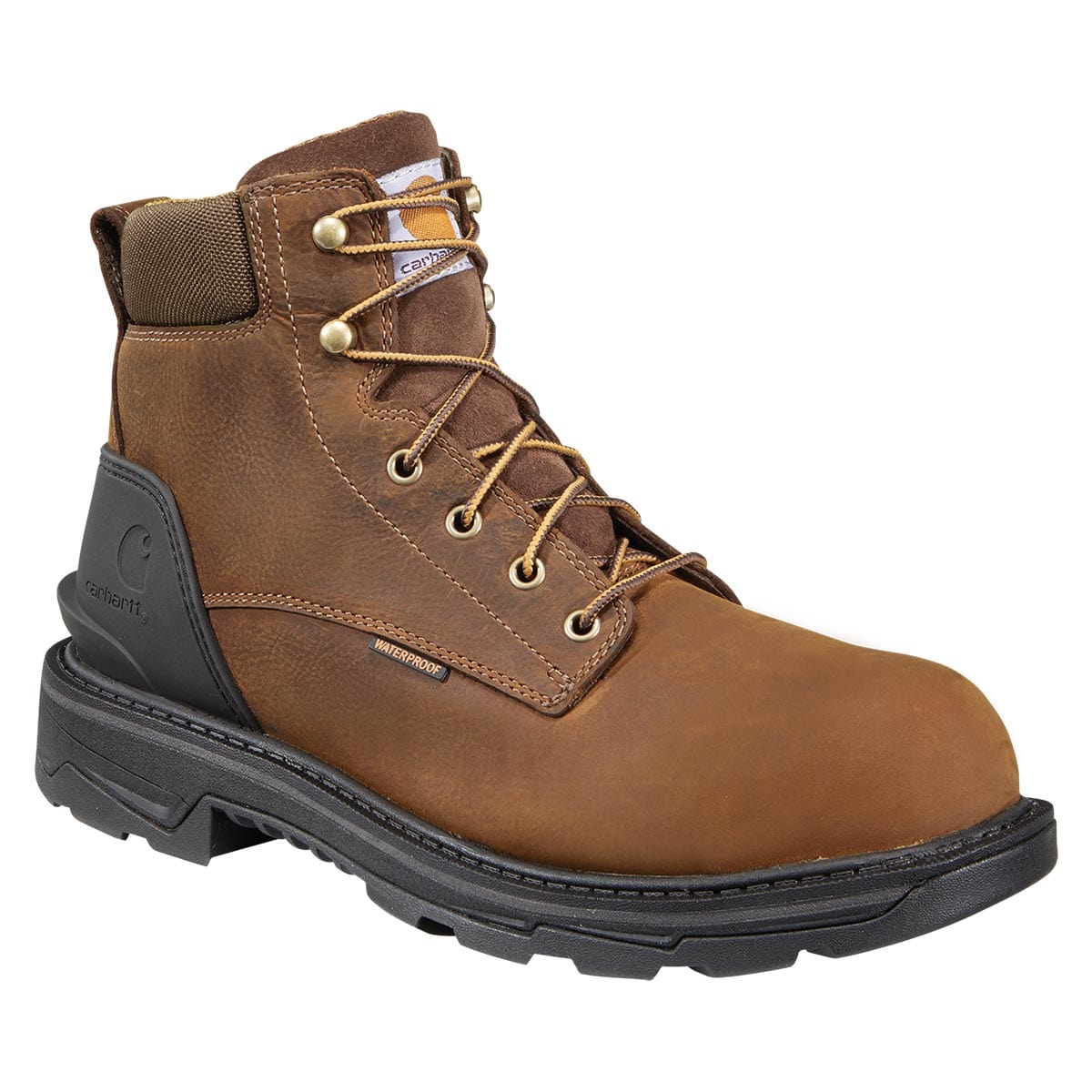 Brown Carhartt Men's Ironwood Waterproof 6" Work Boots - Brown