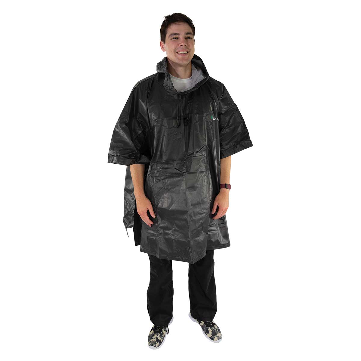 gator rain poncho with reusable bag Frogg Toggs Ultra-Lite2 Poncho Carbon Black / One Size