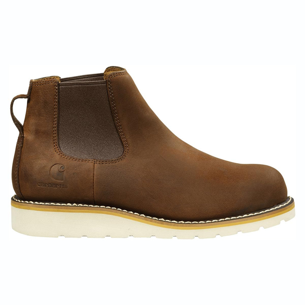 Brown Carhartt Women's Wedge 5" Chelsea Boots