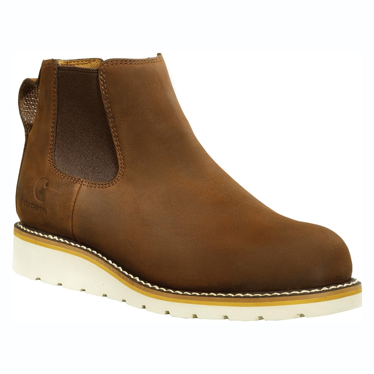 Brown Carhartt Women's Wedge 5" Chelsea Boots