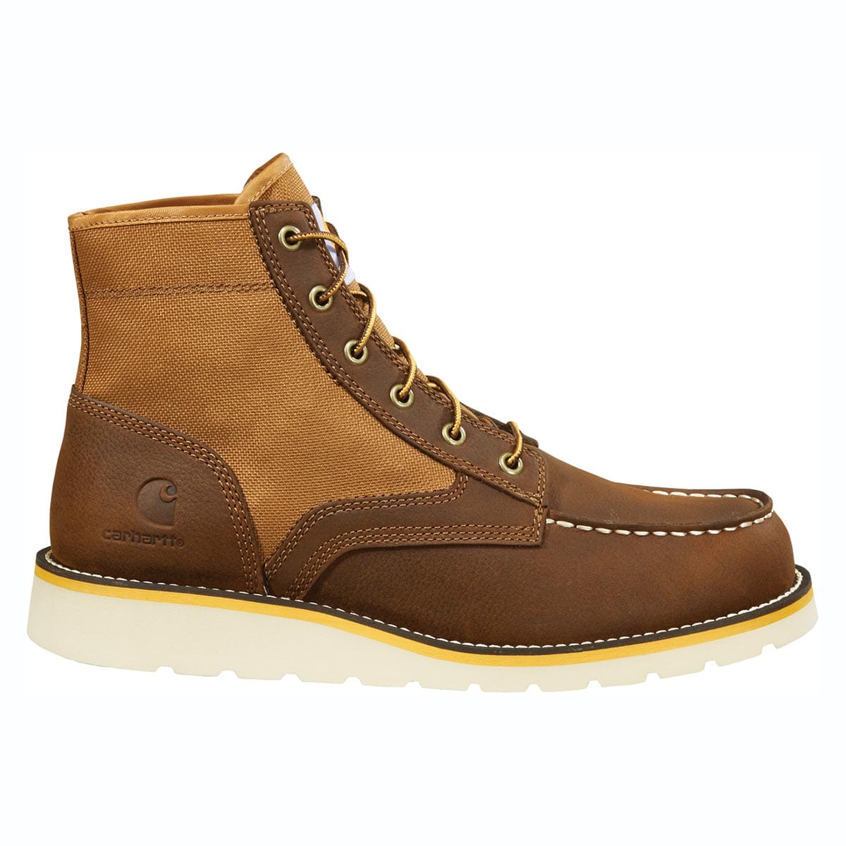 Brown Carhartt Men's Wedge 6" Moc Toe Non-Safety Toe Boot