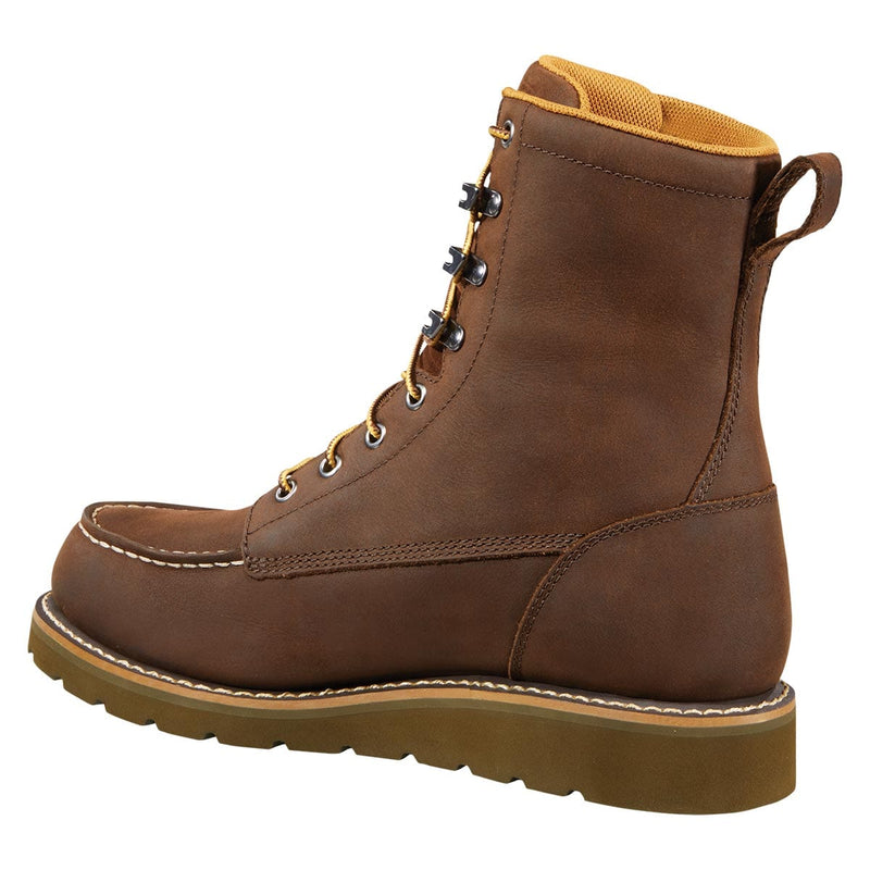 Carhartt Men's Waterproof 8" Moc Toe Wedge Boots - Dark Brown