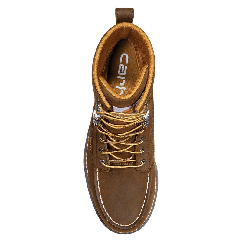 Carhartt Men's Waterproof 8" Moc Toe Wedge Boots - Dark Brown