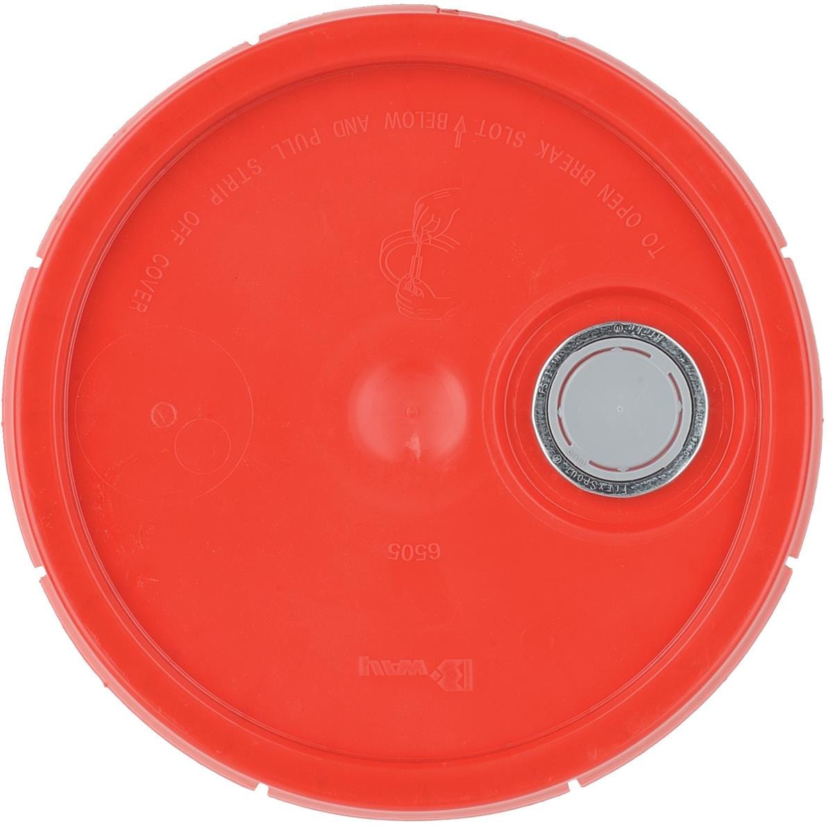 Red 5-Gal. High-density Polyethylene Lids