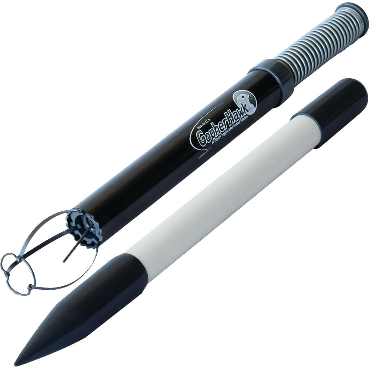 Mole and Gopher Trap with Wedge-and-Probe Tool