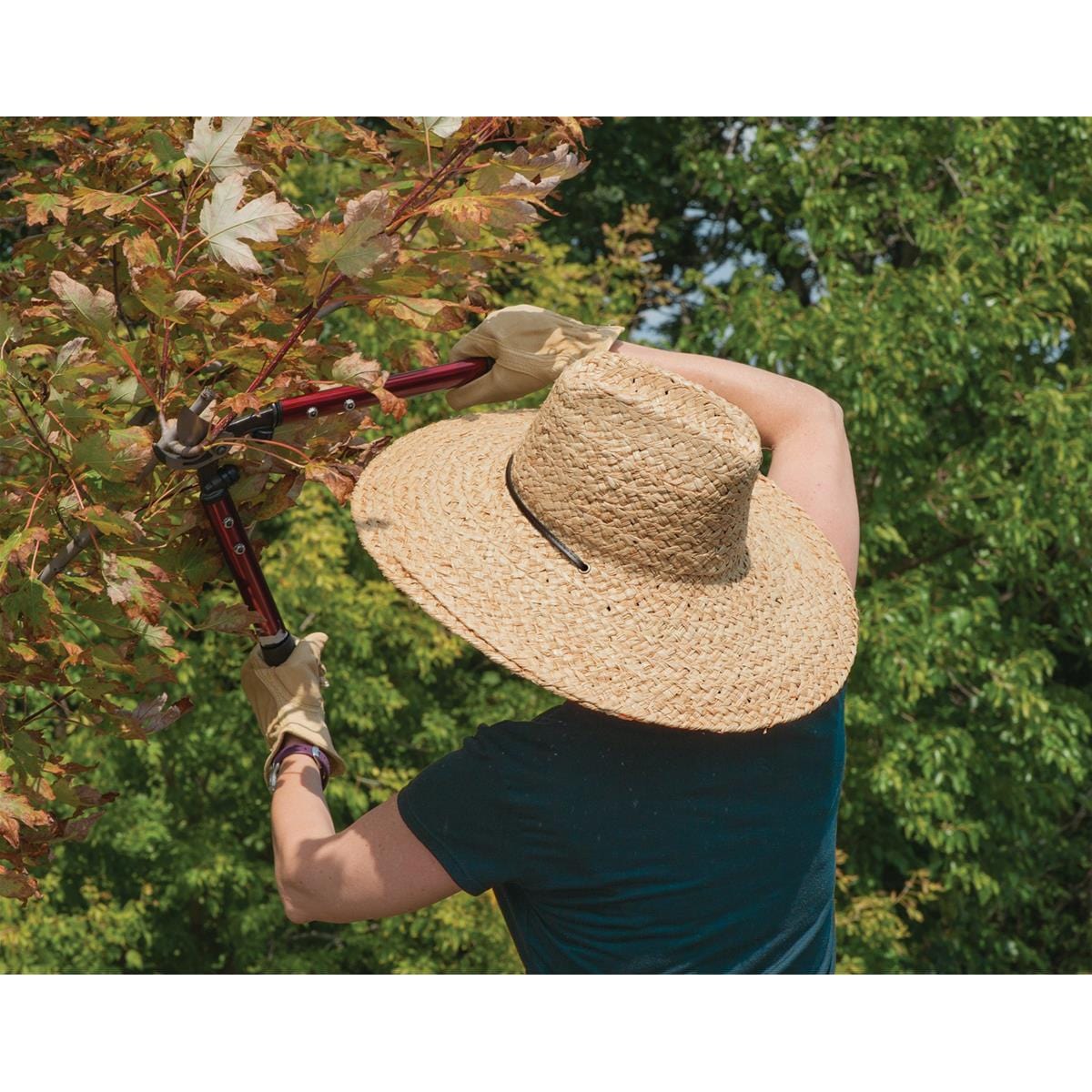 Women's Raffia Wide-Brim Gardening Hat