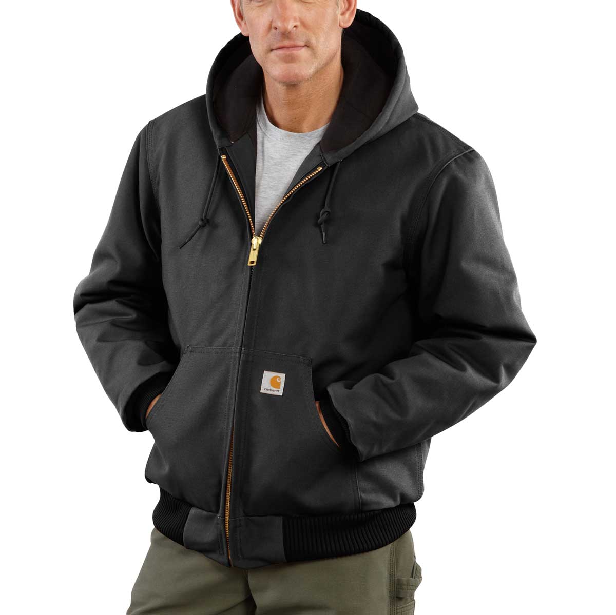 Carhartt J140 Firm Duck Quilted Flannel-Lined Active Jac