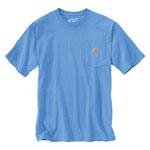 Blue Lagoon Heather Carhartt K87 Loose Fit Pocket T-Shirt in Limited-Time Colors | Sizes S-2XL Reg