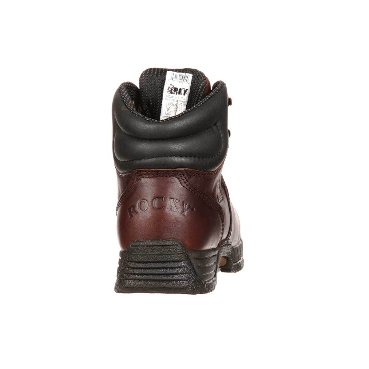 View of the back of the Rocky Plain Toe Hiker Boots