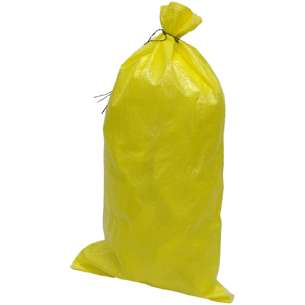 Yellow Large Poly Sand Bag, Pkg. 25