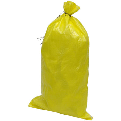 Yellow Large Poly Sand Bag, Pkg. 25