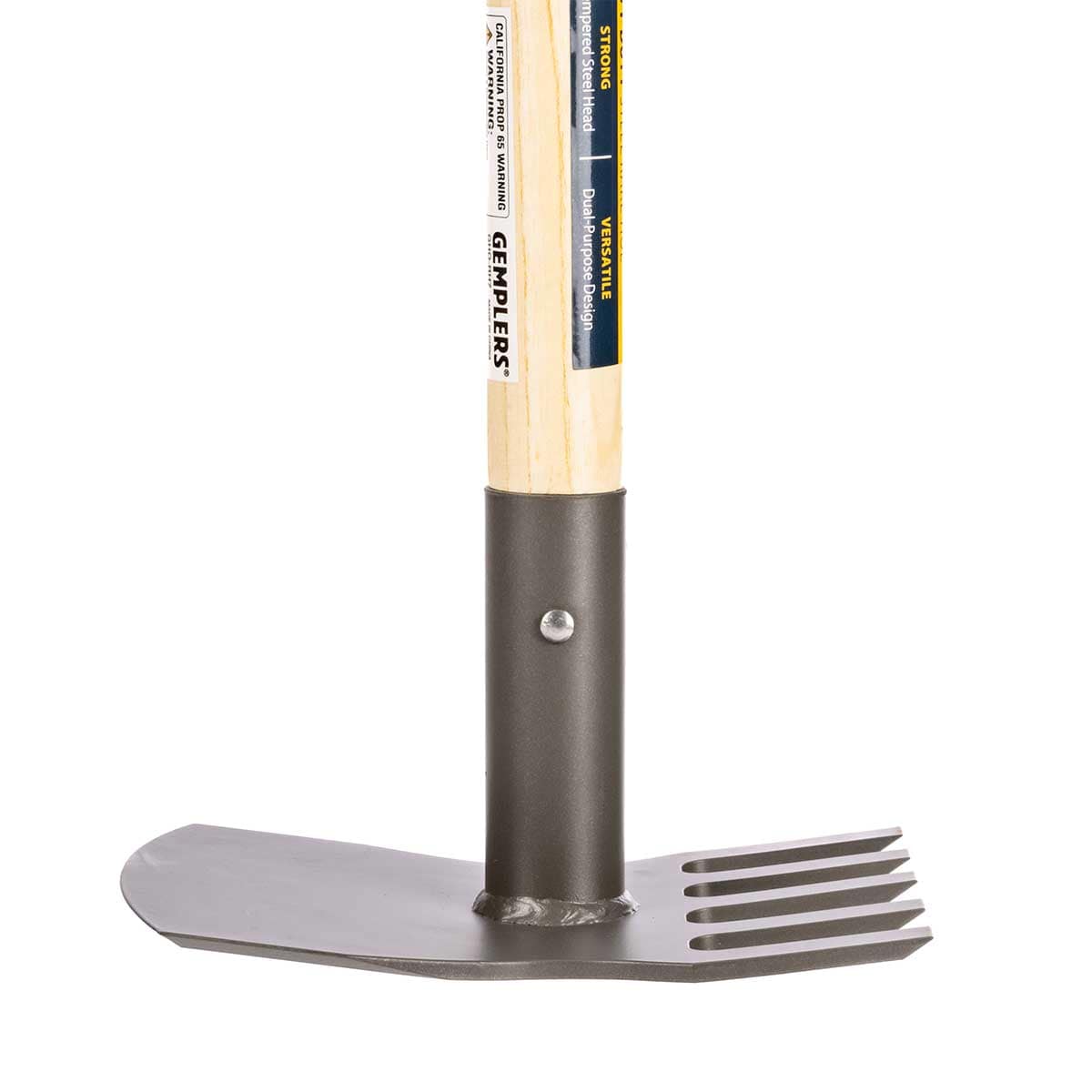 Gemplers Steel Rake Hoe with Wood Handle