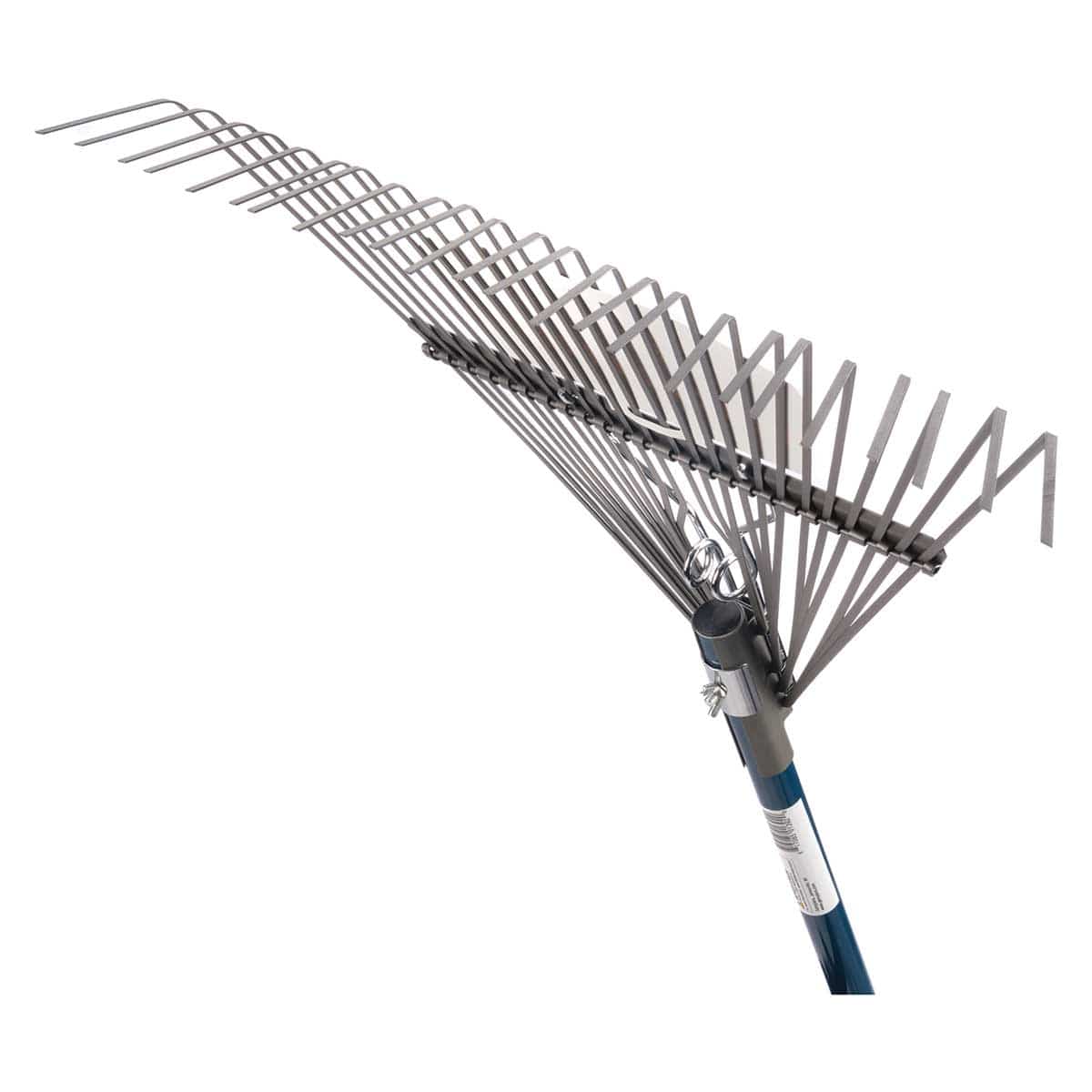 Gemplers 24-Tine Spring Brace Steel Leaf Rake with Fiberglass Handle