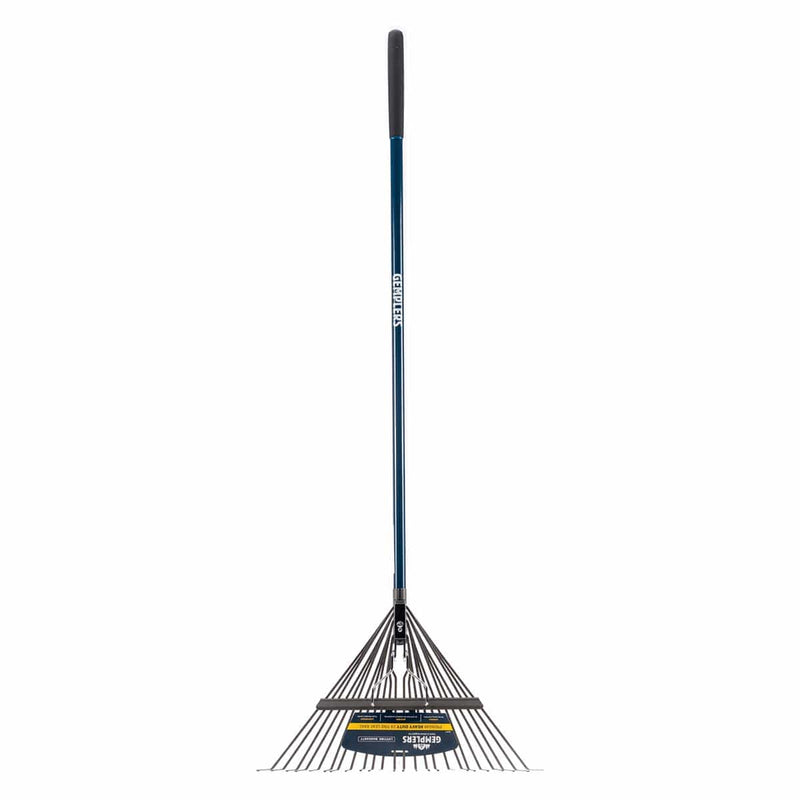 Gemplers 24-Tine Spring Brace Lawn Rake, Fiberglass Handle