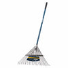 Gemplers 24-Tine Spring Brace Steel Leaf Rake with Fiberglass Handle