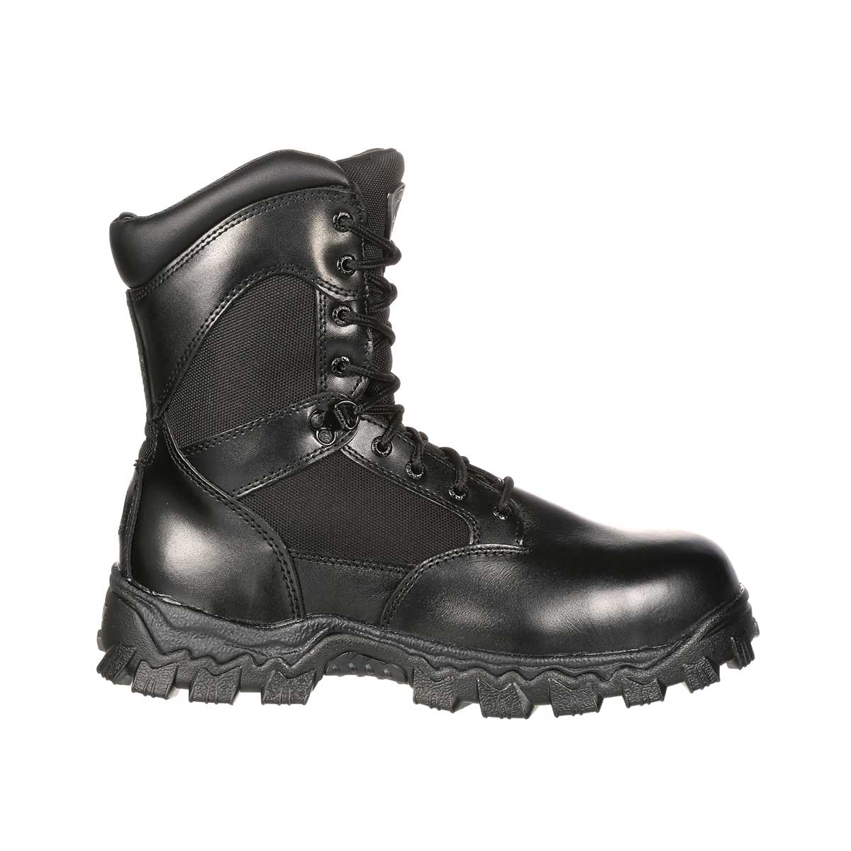 Front of the Rocky Alpha Force Zip Waterproof Duty Boot