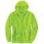 Brite Lime Carhartt Enhanced Visibility Loose Fit Midwight Full Zip Hi-Vis Sweatshirt