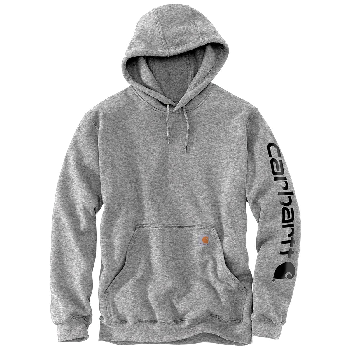 Heather Gray Carhartt Loose Fit Midweight Logo Sleeve Sweatshirt