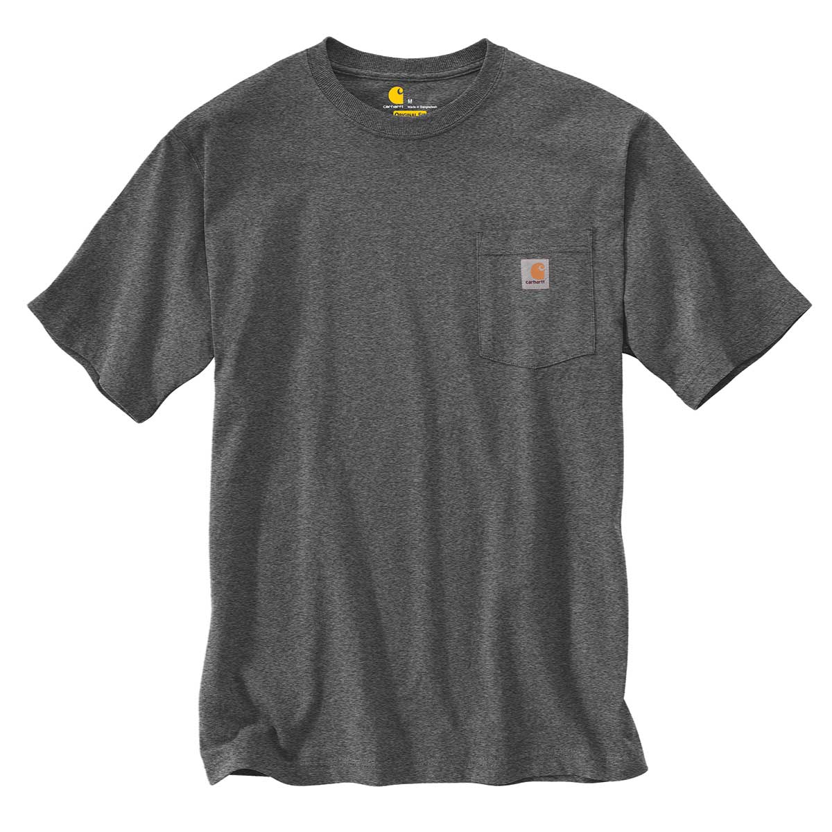 Carbon Heather Carhartt K87 Loose Fit Pocket T-Shirt | Sizes S-2XL Reg