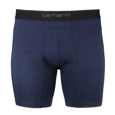 Navy Carhartt 8 Inch Cotton Boxer Brief 2-Pack