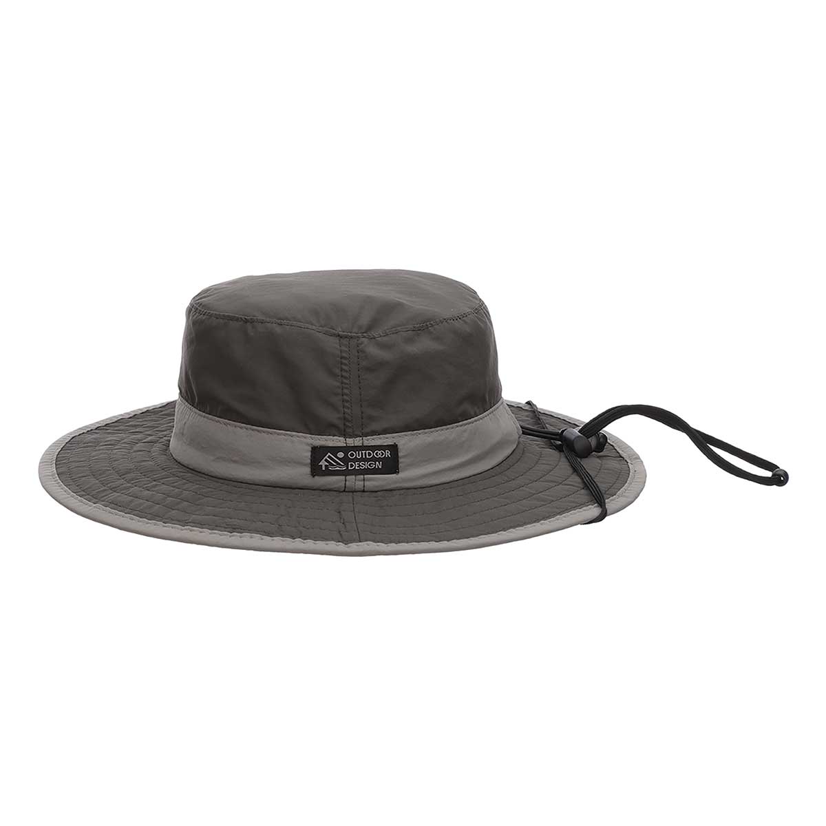 Gray Supplex Nylon Boonie Hat with 3 1/4" Brim