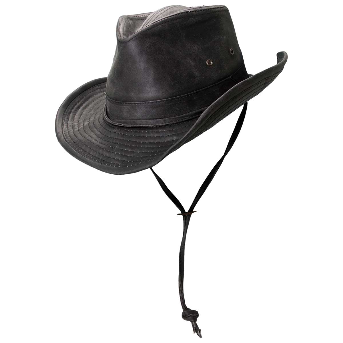 Weathered Cotton Outback Hat with Shapeable 2 3/4" Brim