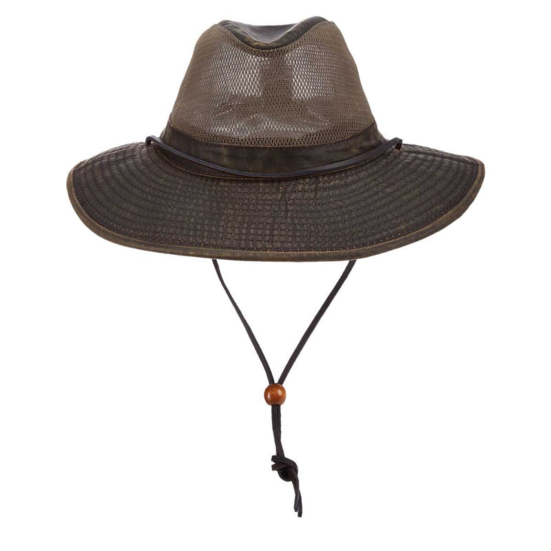 Weathered Cotton Safari Hat with 3" Brim