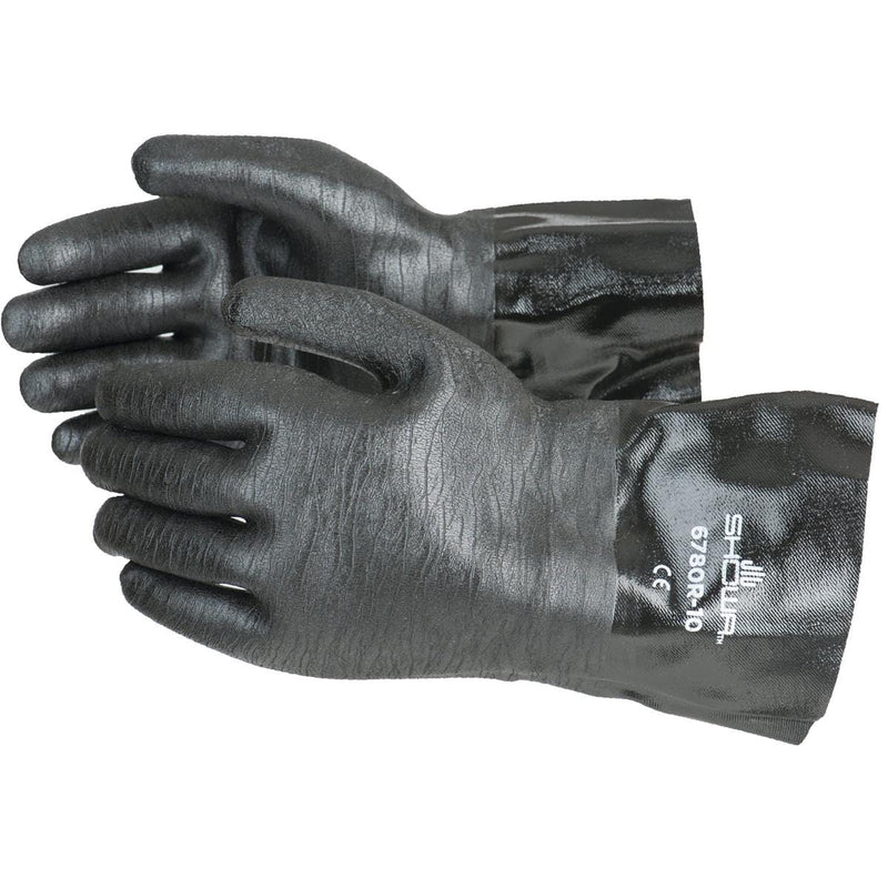 SHOWA 6780R Chemical-Resistant 12"L Neoprene Gloves