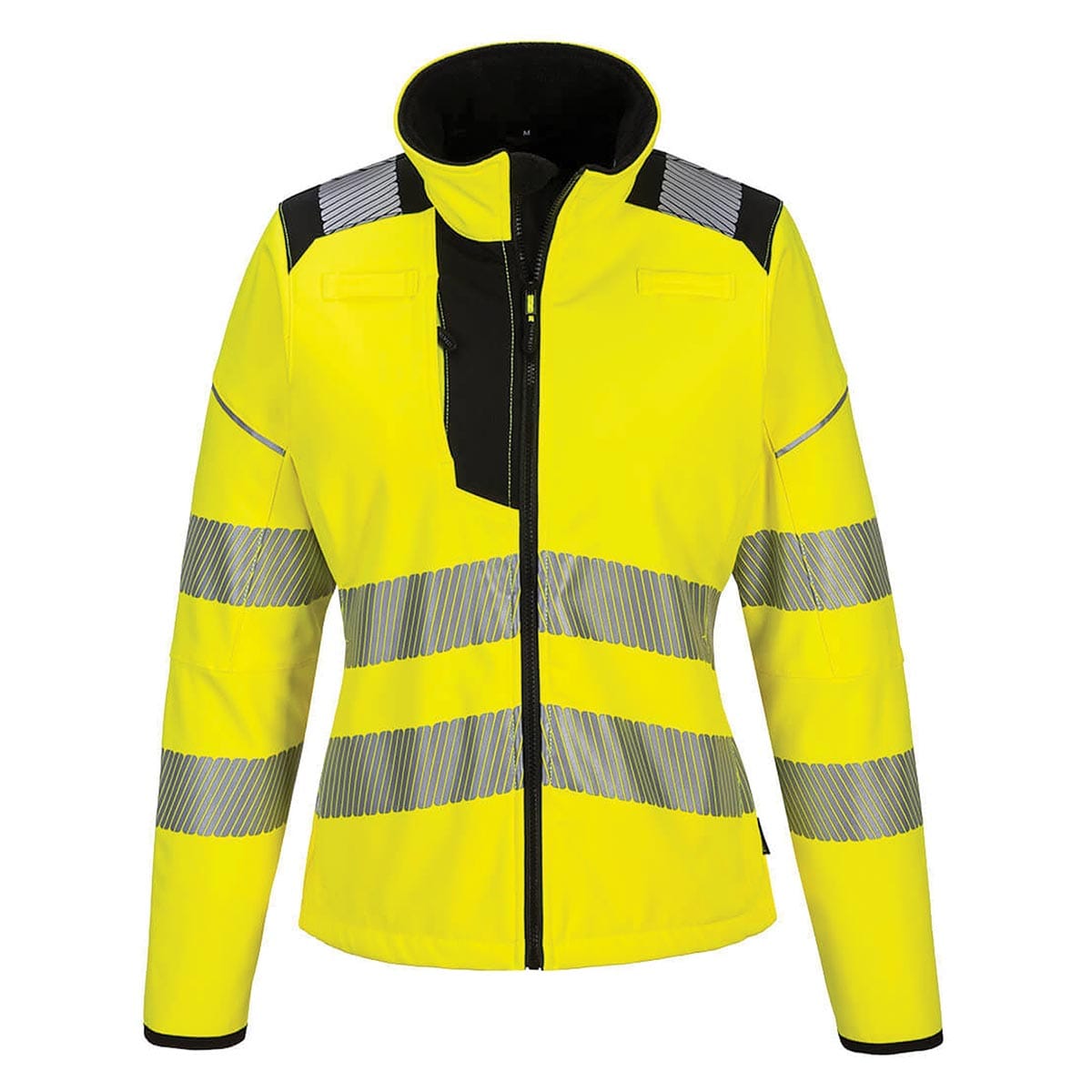 Yellow Portwest Women's ANSI Class 2 Hi-Vis Softshell