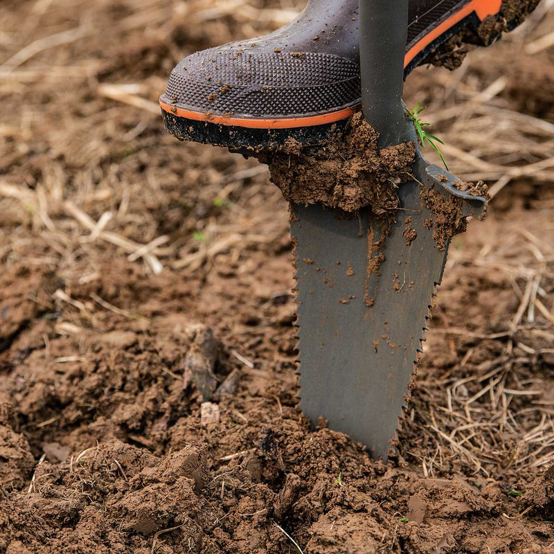 Closeup of Root Slayer Nomad Compact Shovel