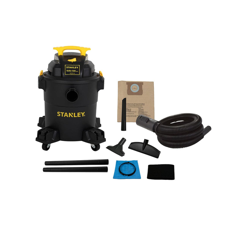 SL18116 - Stanley Stainless Steel Wet/Dry Vacuum- 6 Gallon, 4.5 Peak HP