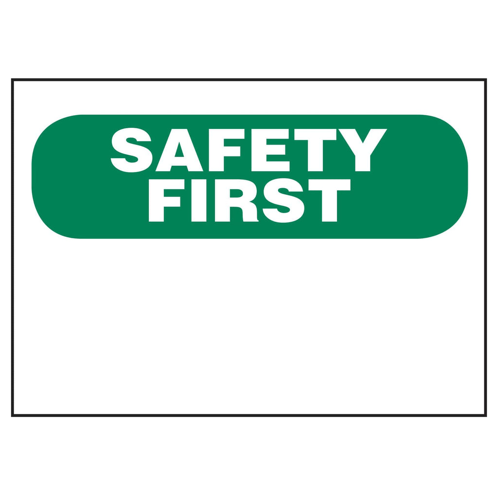 ustom Sign - Safety First | Gemplers