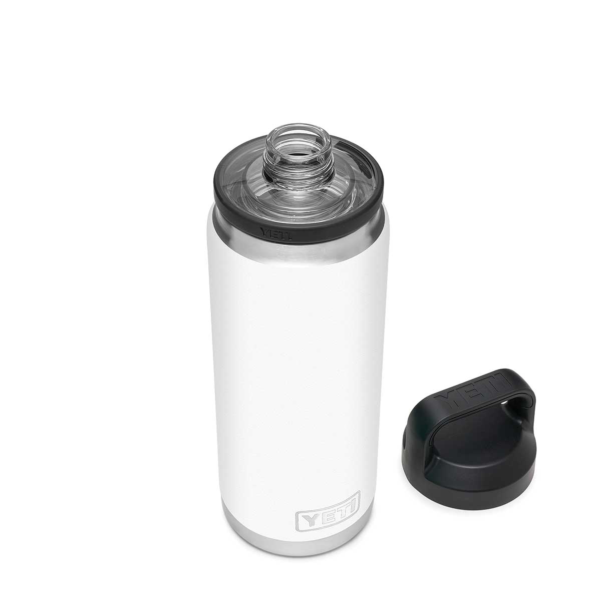White YETI Rambler 26 oz  Bottle with Chug Cap
