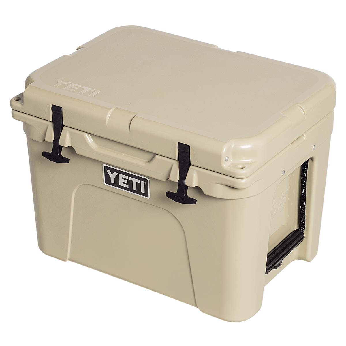 Tan YETI Tundra 35 Cooler
