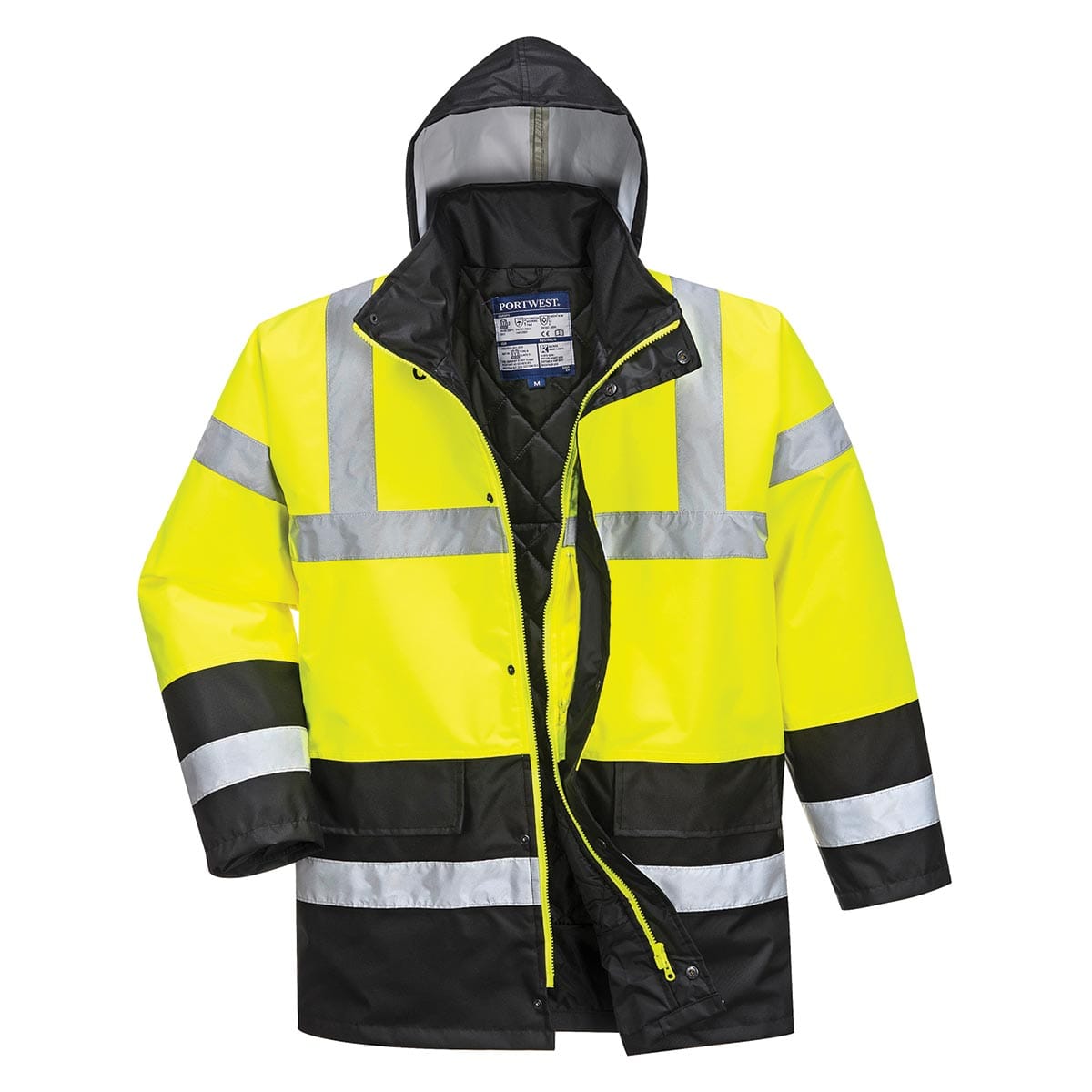Portwest ANSI Class 3 Contrast Hi-Vis Traffic Jacket | Gemplers