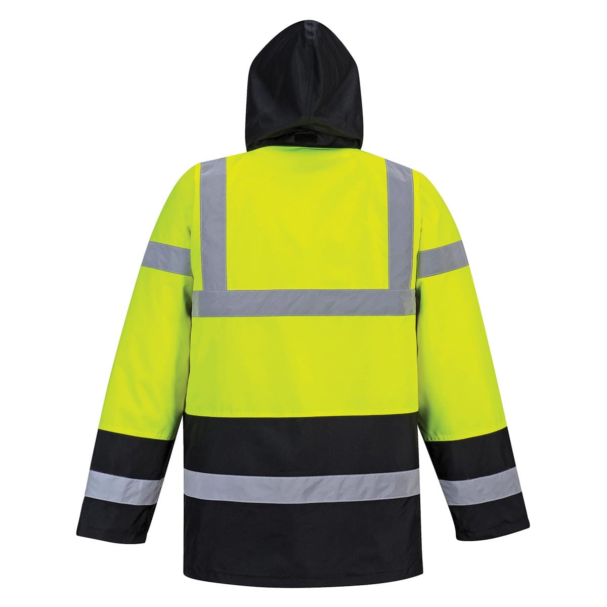Black Portwest ANSI Class 3 Contrast Hi-Vis Traffic Jacket