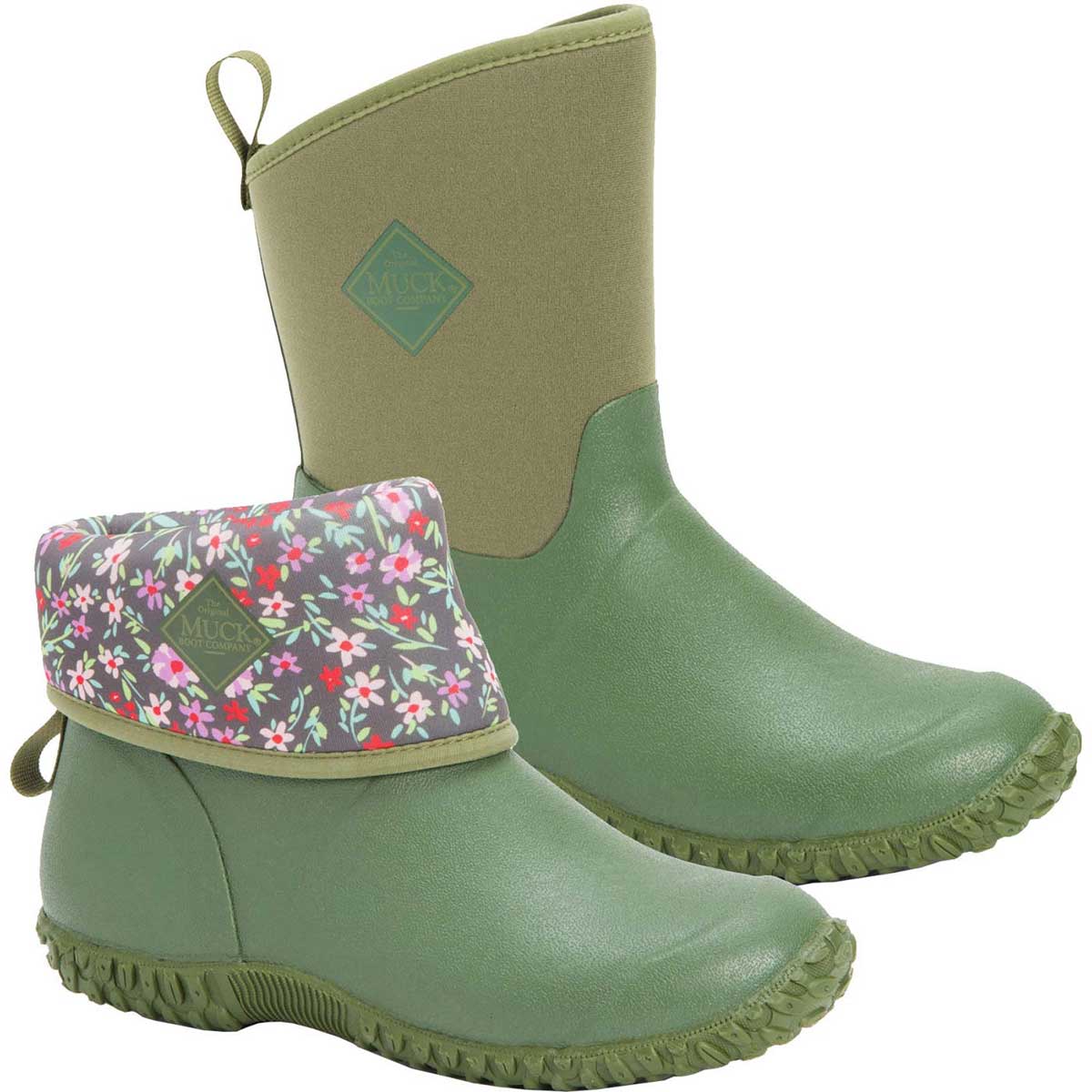 Green/Print Muck Boot Co. Women's Muckster II Mid Calf Boots