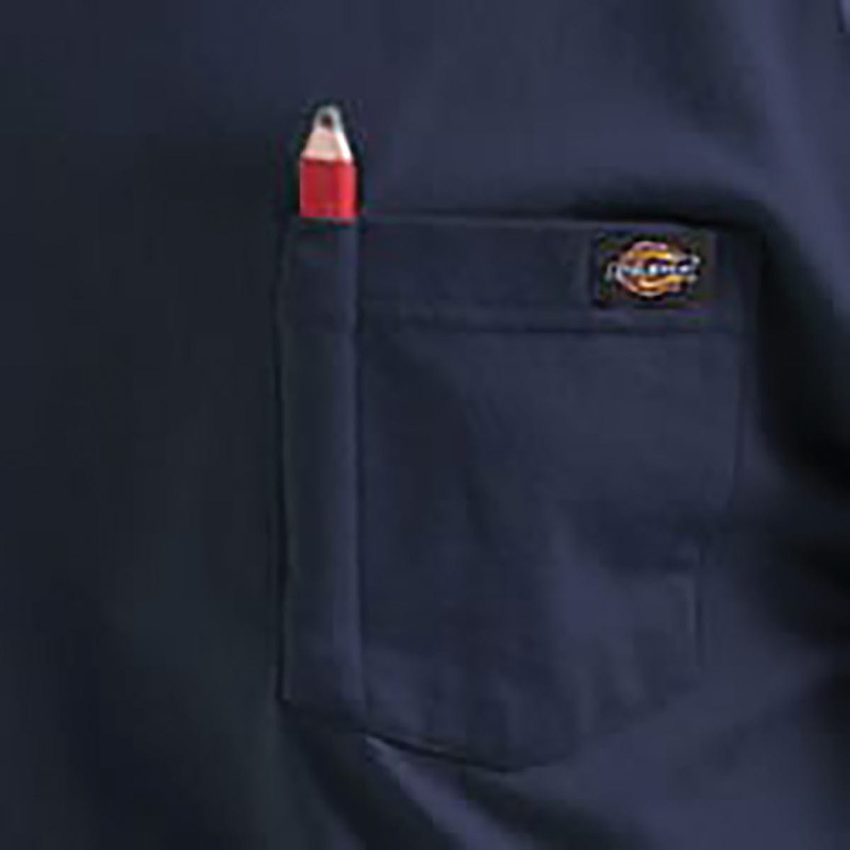 Closeup of the pocket on the Dickies Short Sleeve Heavyweight T-Shirt