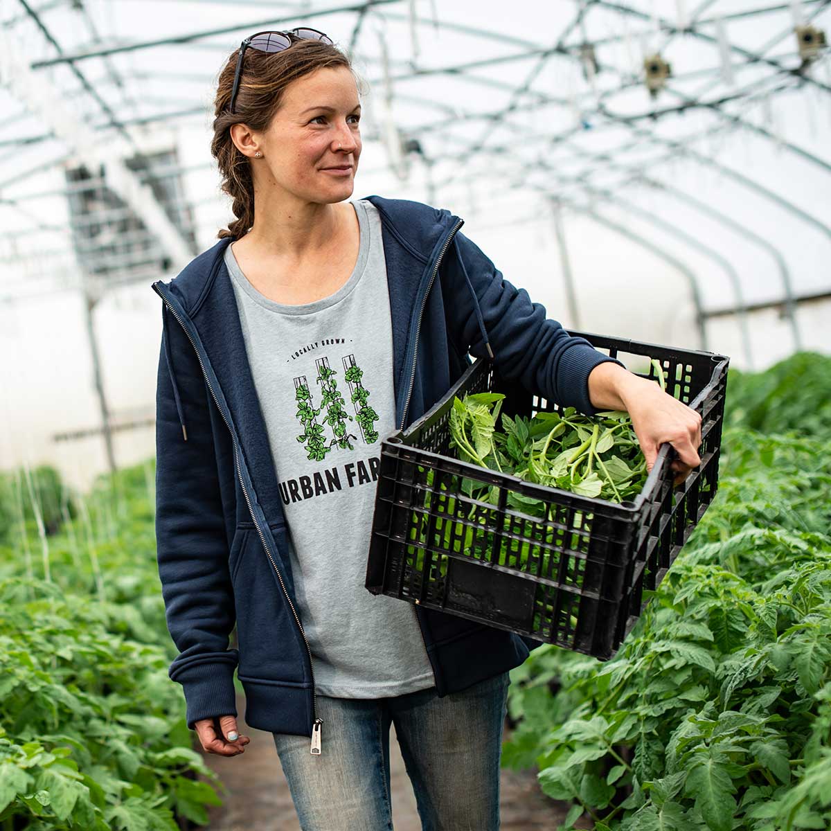 Locally Grown Women’s Urban Farmer T-Shirt