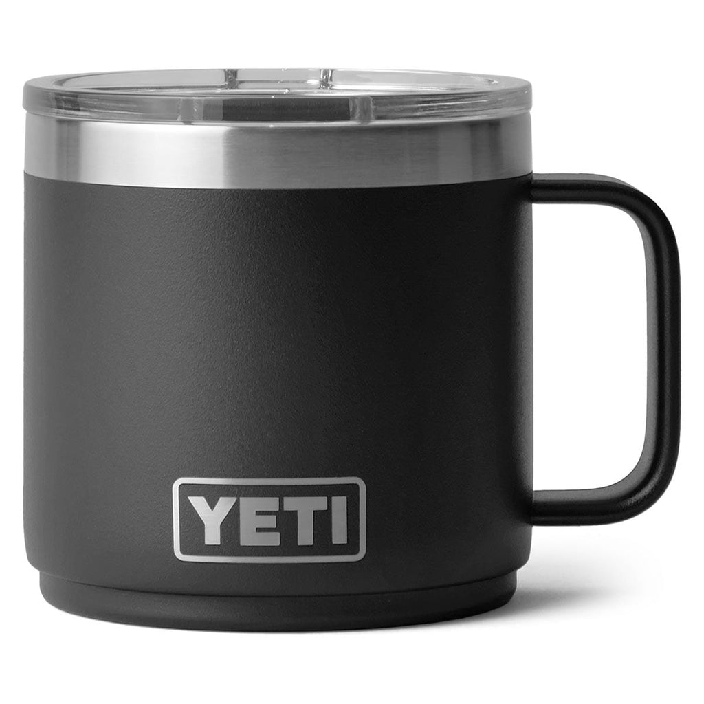 Black YETI Rambler 14 oz Stackable Mug