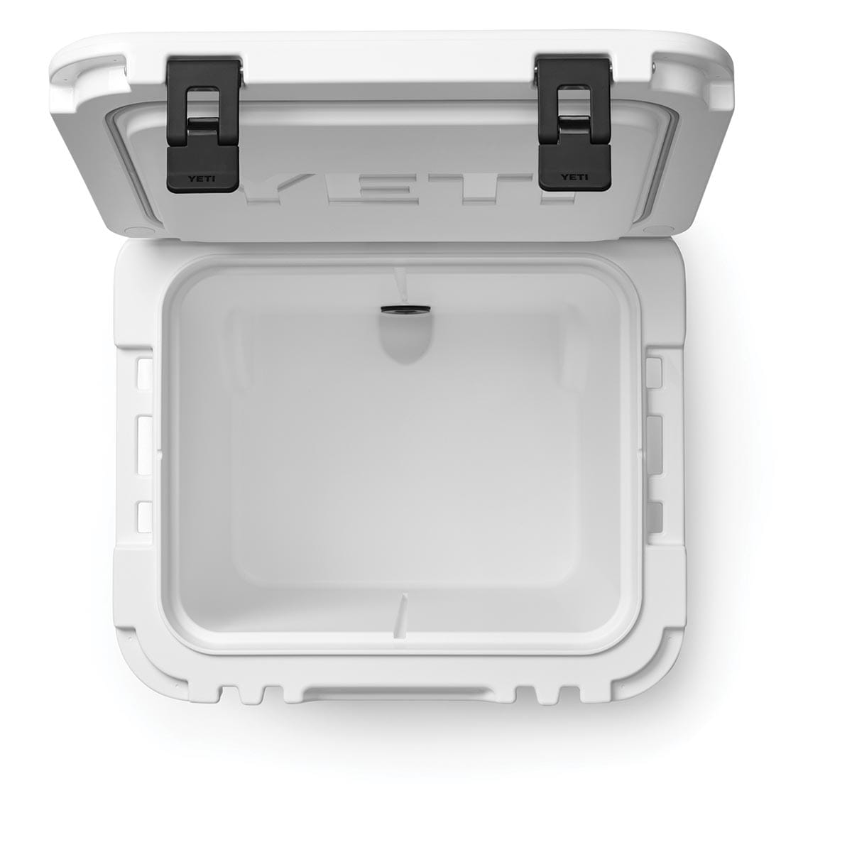 White YETI Roadie 48 Wheeled Cooler