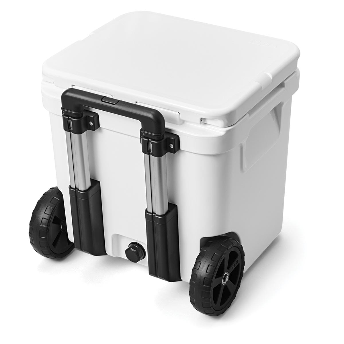 White YETI Roadie 48 Wheeled Cooler