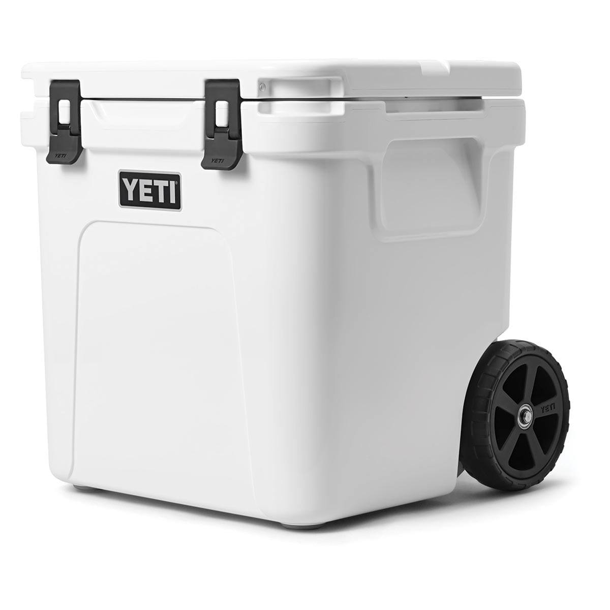 White YETI Roadie 48 Wheeled Cooler