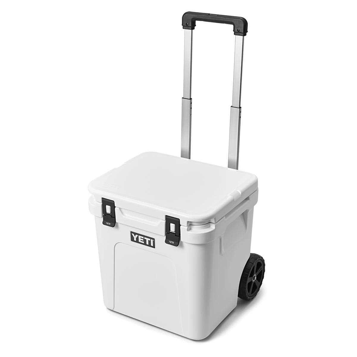 White YETI Roadie 48 Wheeled Cooler