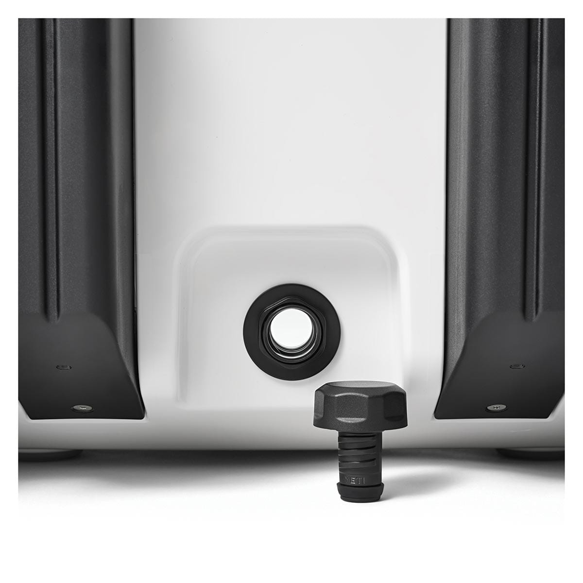 White YETI Roadie 48 Wheeled Cooler