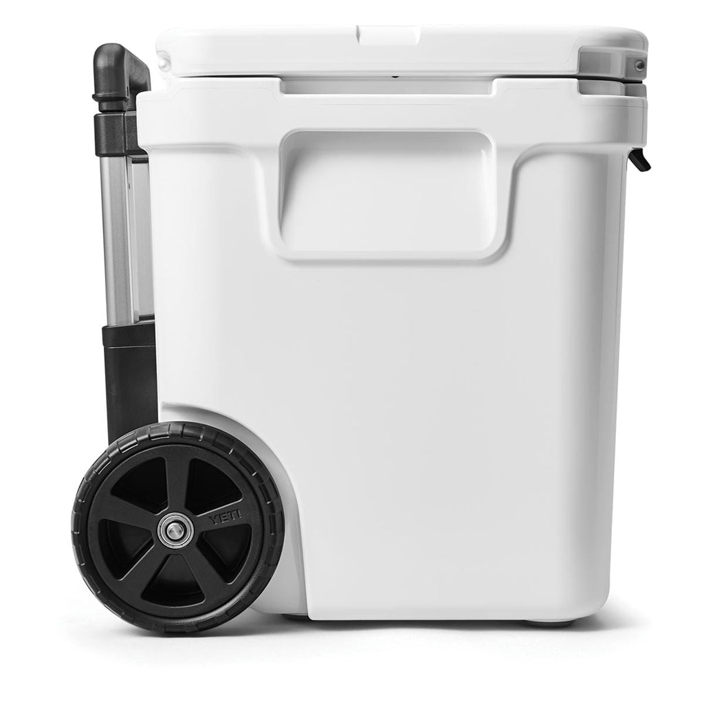 White YETI Roadie 60 Wheeled Cooler