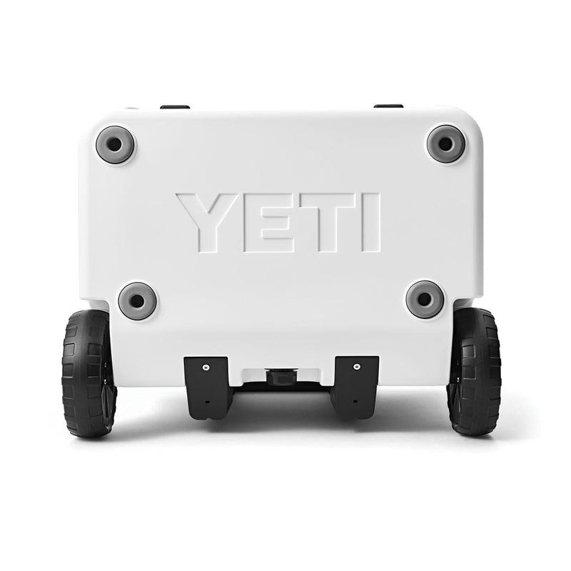 White YETI Roadie 60 Wheeled Cooler