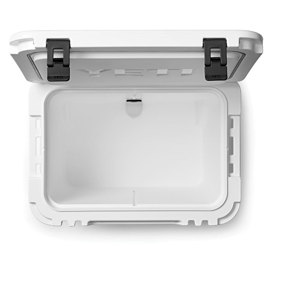 White YETI Roadie 60 Wheeled Cooler