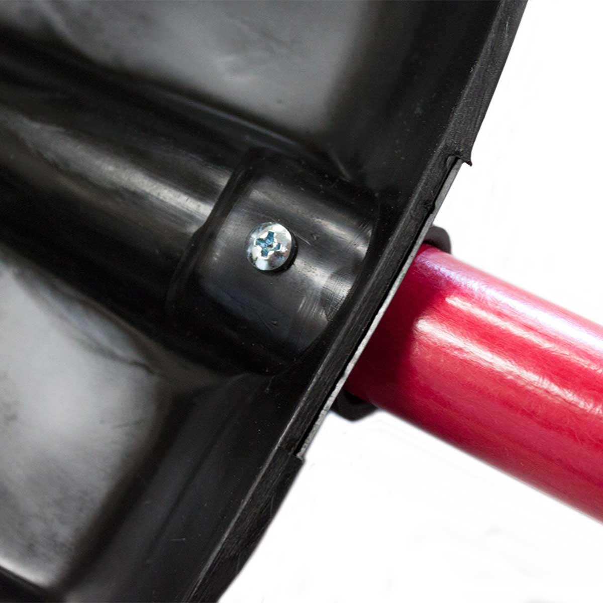 Closeup of Bully Tools Poly Scoop Shovel with D-Handle